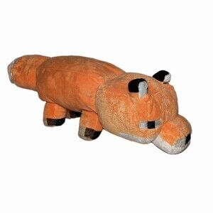 Minecraft Fox Plush Pillow Toy Buddy 20" Mojang JINX Orange Soft Jay Franco